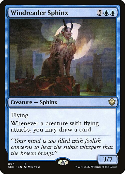 Windreader Sphinx Card Front