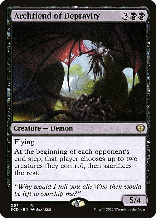 Archfiend of Depravity Card Front