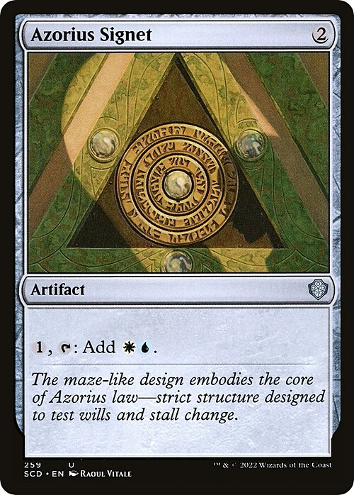 Azorius Signet Card Front