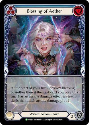 Blessing of Aether - Blue Card Front