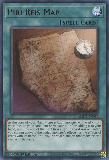 Piri Reis Map Card Front