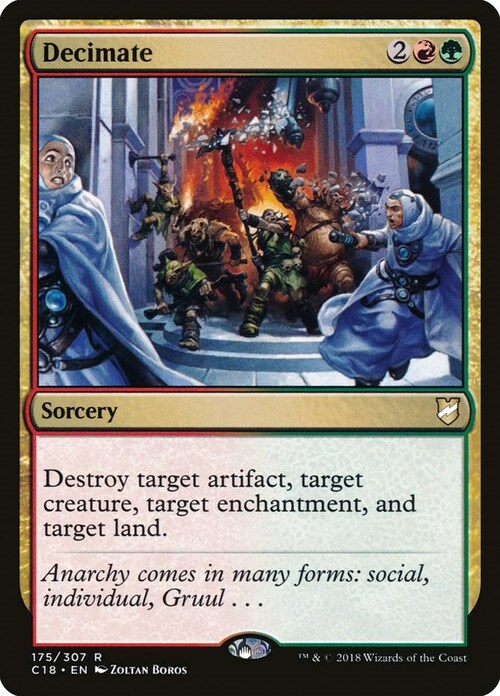 Decimate Card Front