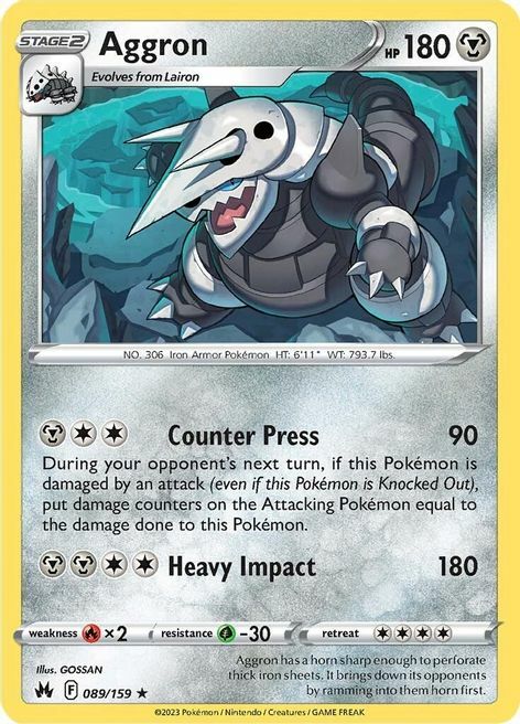 Aggron Card Front