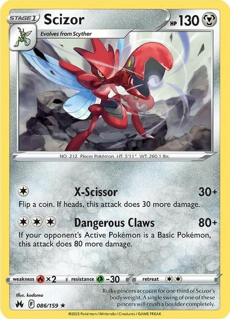 Scizor Card Front