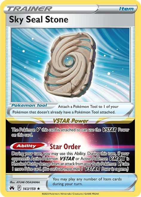 Sky Seal Stone Card Front