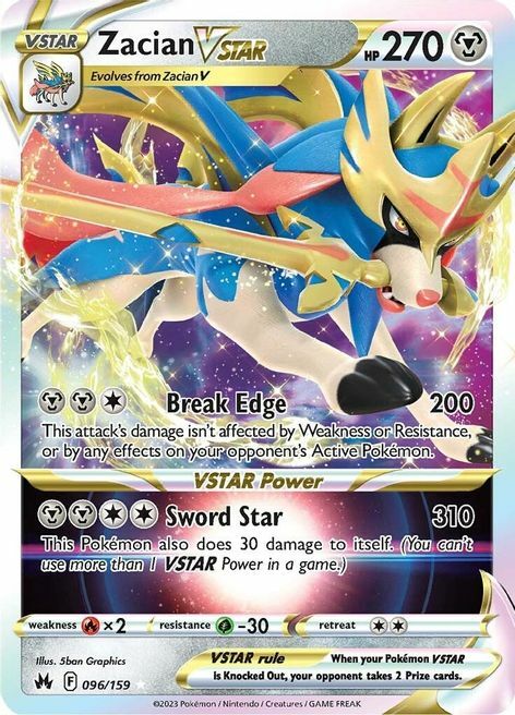 Zacian VSTAR Card Front