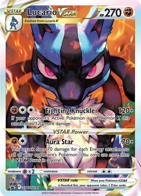 Lucario VSTAR Card Front