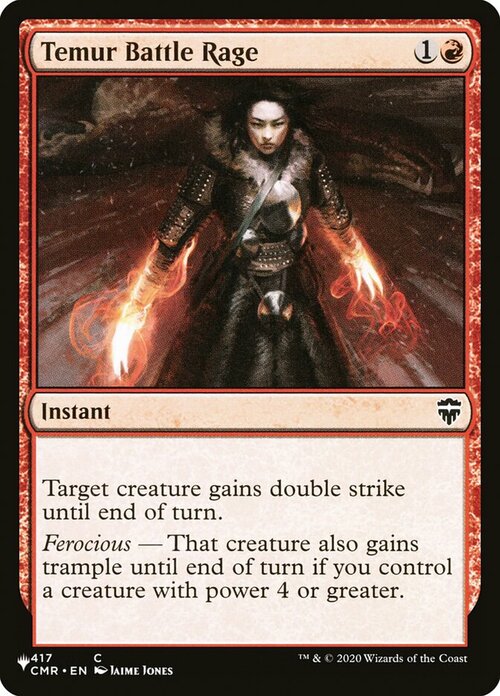 Temur Battle Rage Card Front