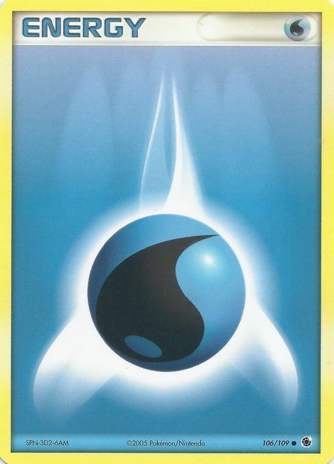 Water Energy Card Front