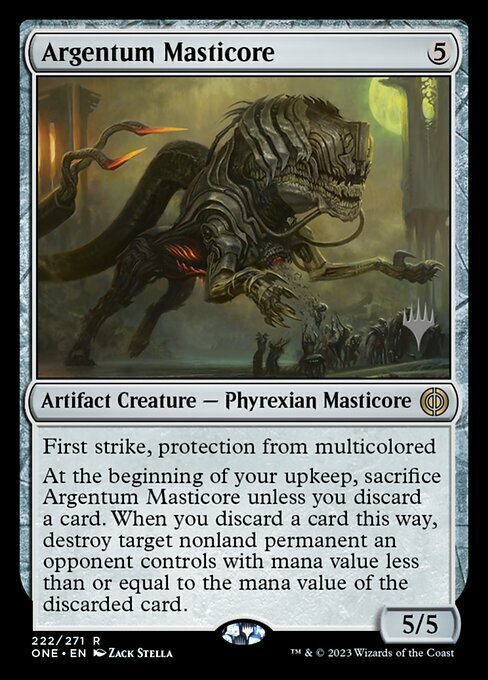 Argentum Masticore Card Front