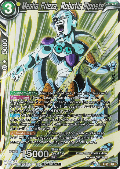 Mecha Frieza, Robotic Riposte Card Front