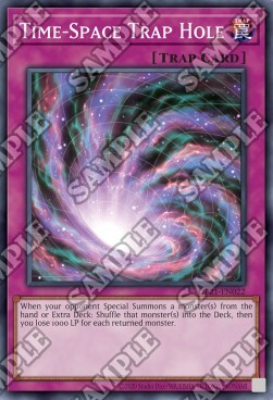 Time-Space Trap Hole Card Front