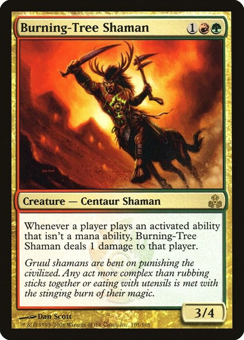 Burning-Tree Shaman Card Front