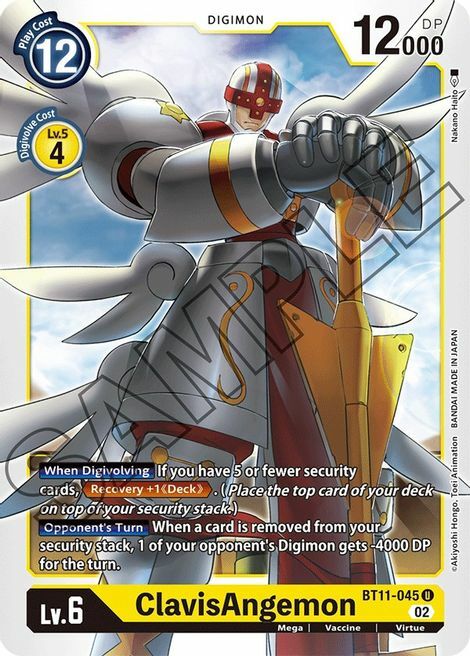 ClavisAngemon Card Front