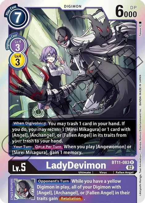 LadyDevimon Card Front