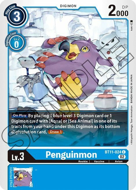 Penguinmon Card Front