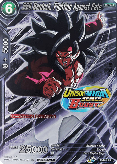 SS4 Bardock, Fighting Against Fate Card Front