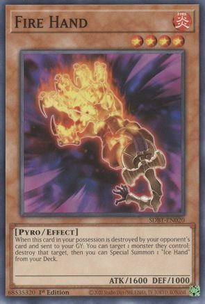 Fire Hand Card Front