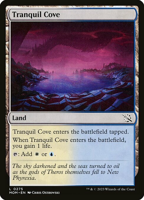 Tranquil Cove Card Front