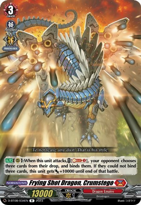 Frying Shot Dragon, Crumstego Card Front