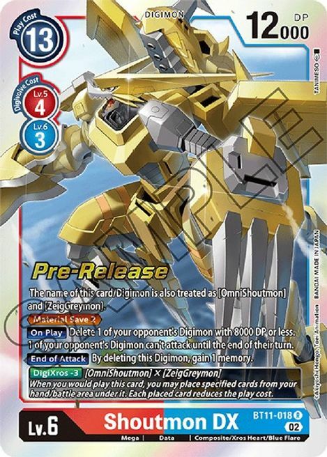 Shoutmon DX Card Front