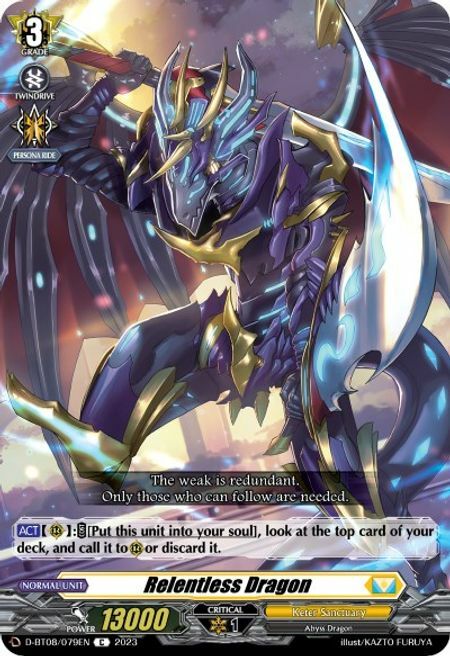 Relentless Dragon Card Front