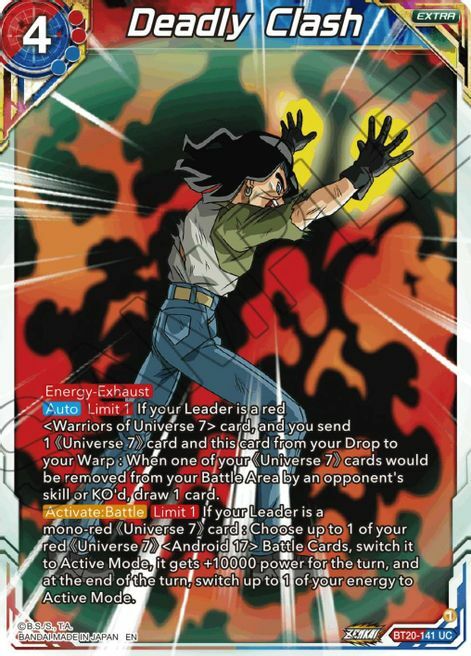 Deadly Clash Card Front