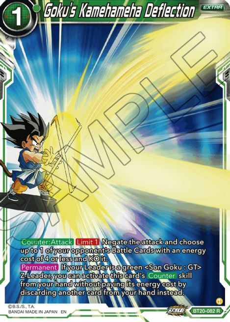 Goku´s Kamehameha Deflection Card Front