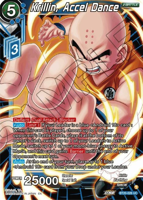 Krillin, Accel Dance Card Front