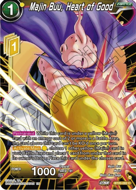 Majin Buu, Heart of Good Card Front