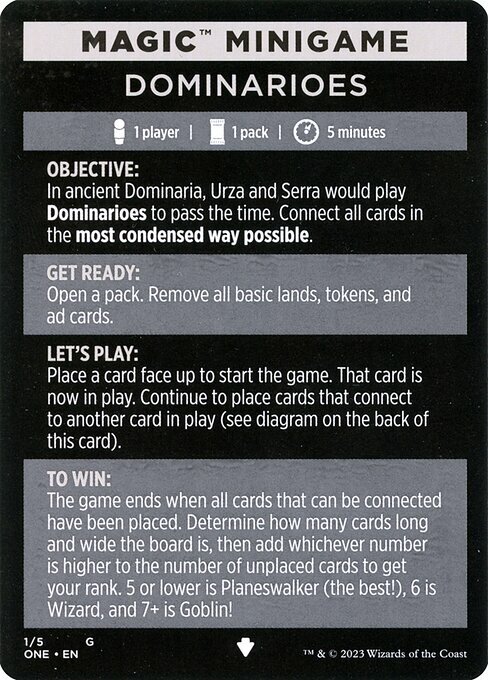 Magic Minigame: Dominarioes Card Front