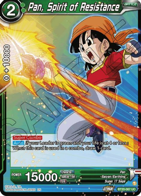 Pan, Spirit of Resistance Card Front