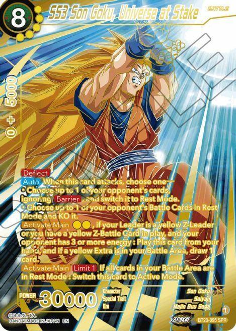 SS3 Son Goku, Universe at Stake Card Front