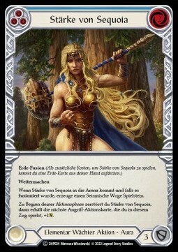 Strength of Sequoia - Blue Card Front