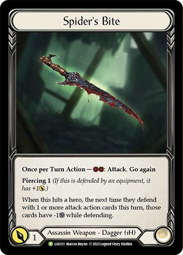 Spider's Bite Card Front