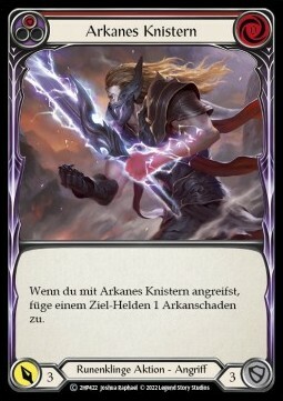 Arcanic Crackle - Red Card Front