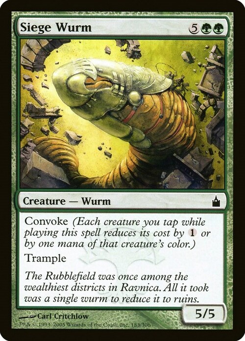 Siege Wurm Card Front