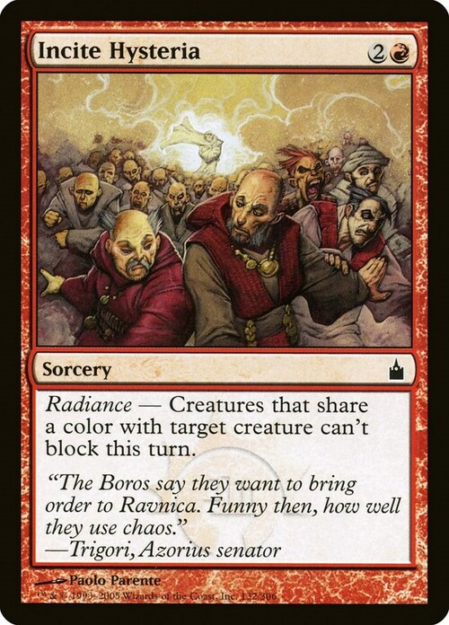 Incite Hysteria Card Front