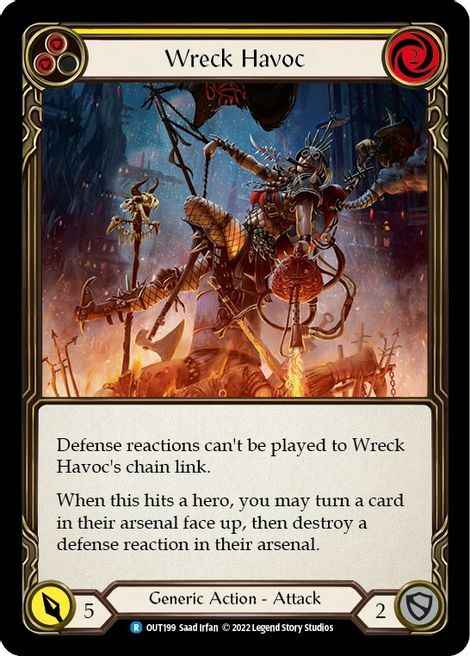 Wreck Havoc - Yellow Card Front