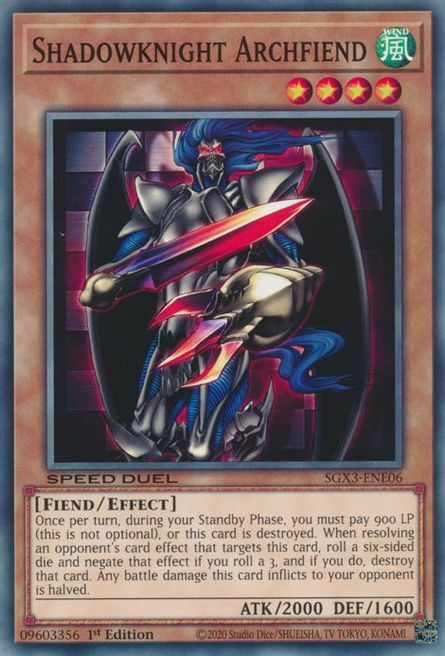 Shadowknight Archfiend Card Front