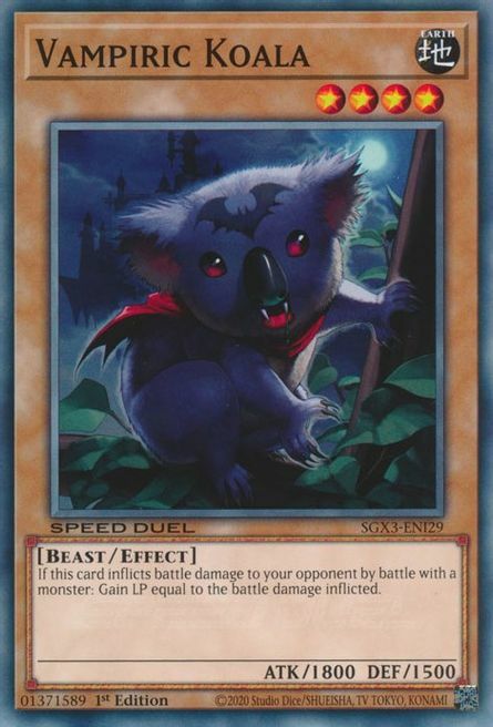 Vampiric Koala Card Front