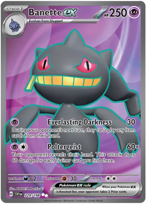 Banette ex Card Front