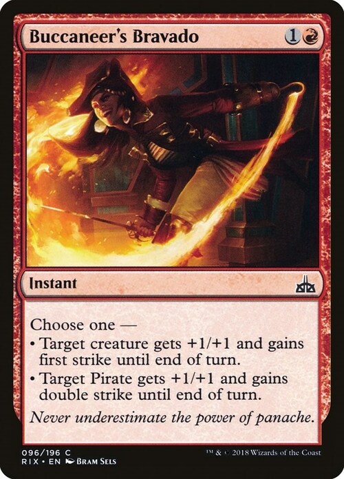 Buccaneer's Bravado Card Front