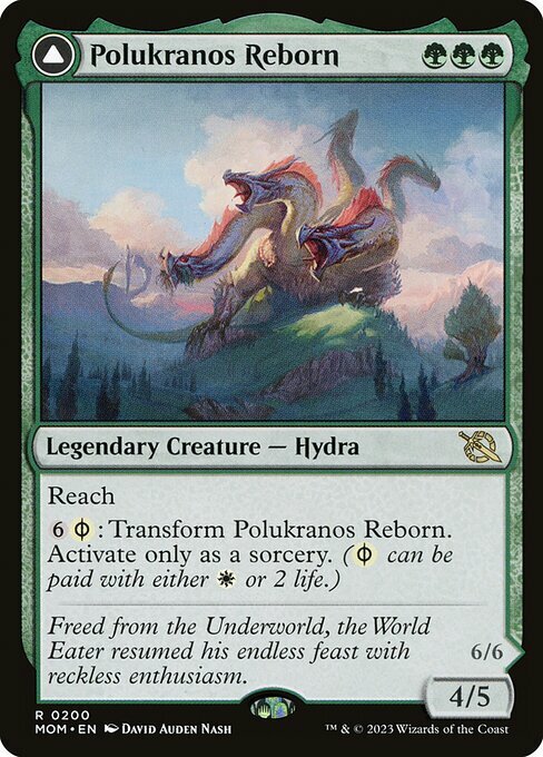 Polukranos Reborn // Polukranos, Engine of Ruin Card Front