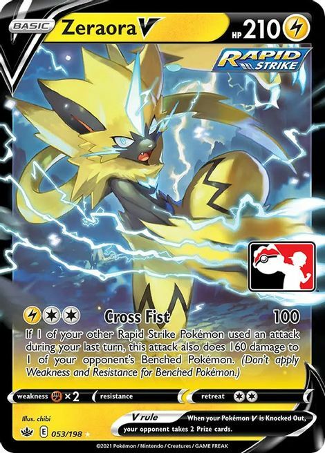 Zeraora V Card Front