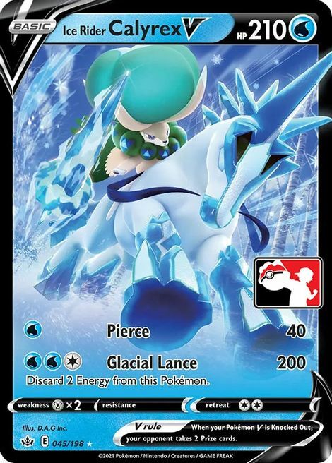 Ice Rider Calyrex V Card Front