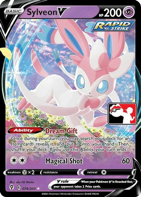 Sylveon V Card Front