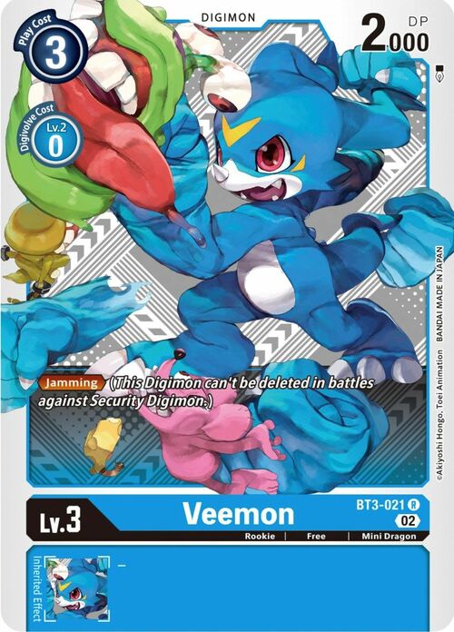 Veemon Card Front