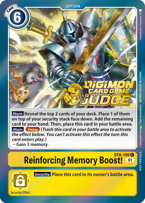 Reinforcing Memory Boost! Card Front