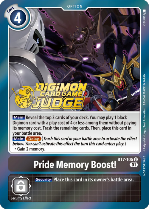 Pride Memory Boost! Card Front